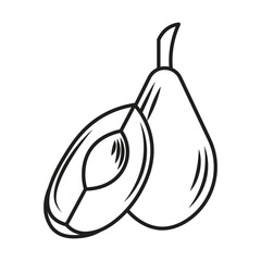 handdrawn Avocado