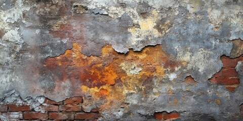 Obraz premium Close up high resolution image showing an old, weathered wall, ideal for use as texture or background, highlighting the unique characteristics of the wall s surface for various projects.