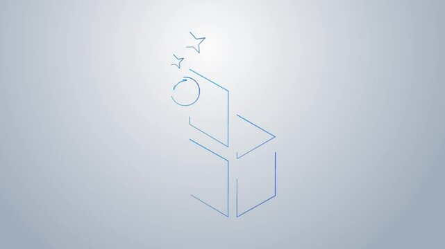 memorable brand for your cleaning service with a dynamic animated logo featuring the initial 'B.' Showcase professionalism and cleanliness with sleek