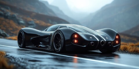 A powerful sports car that promises heart-racing excitement with each twist and turn