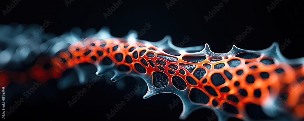 Poster arthritis disease idea. abstract close-up of a colorful, intricate pattern resembling organic struct