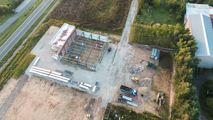 Heavy machinery building commercial structure