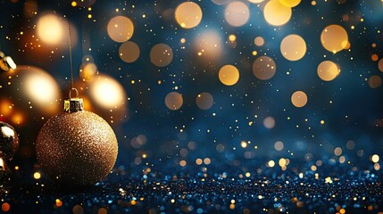 A Celebration of Christmas tree, Santa Claus with gift box, champagne and Beautiful Christmas holiday frame of fir branches with happy new year 2025