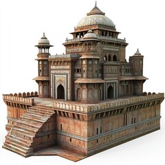 PNG fort architecture landmark India. 