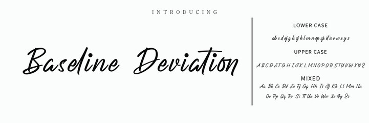 Hand drawn vector alphabet. Modern monoline signature script font. Elegant Signature Font. Best Alphabet Beautiful Calligraphy Signature Font lettering