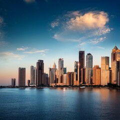 Obraz premium City skyline wallpaper
