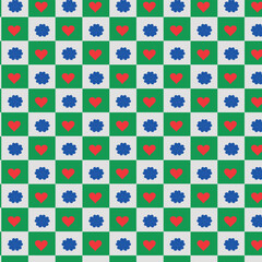 seamless pattern with flowers