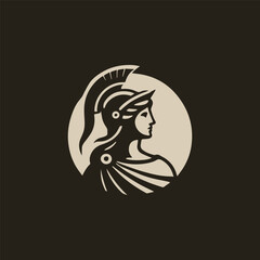 Elegant Athena Goddess Logo