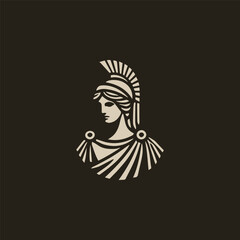 Elegant Athena Goddess Logo