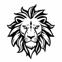Fototapeta premium lion logo shape design 