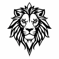lion logo shape design 