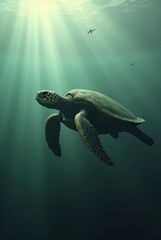 Fototapeta premium turtle swimming