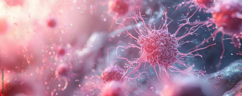 Poster epilepsy disease concept. microscopic view of vibrant cells showcasing intricate biological structur