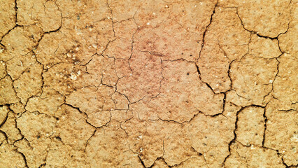 The ground has cracks in the top view for the background