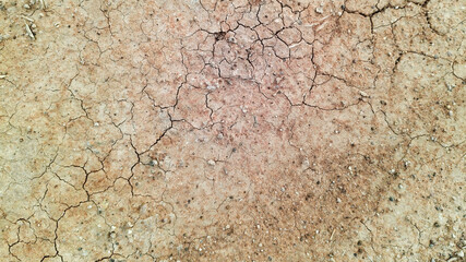 The ground has cracks in the top view for the background