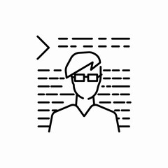 hacker anonymous coding code programming software icon vector sign