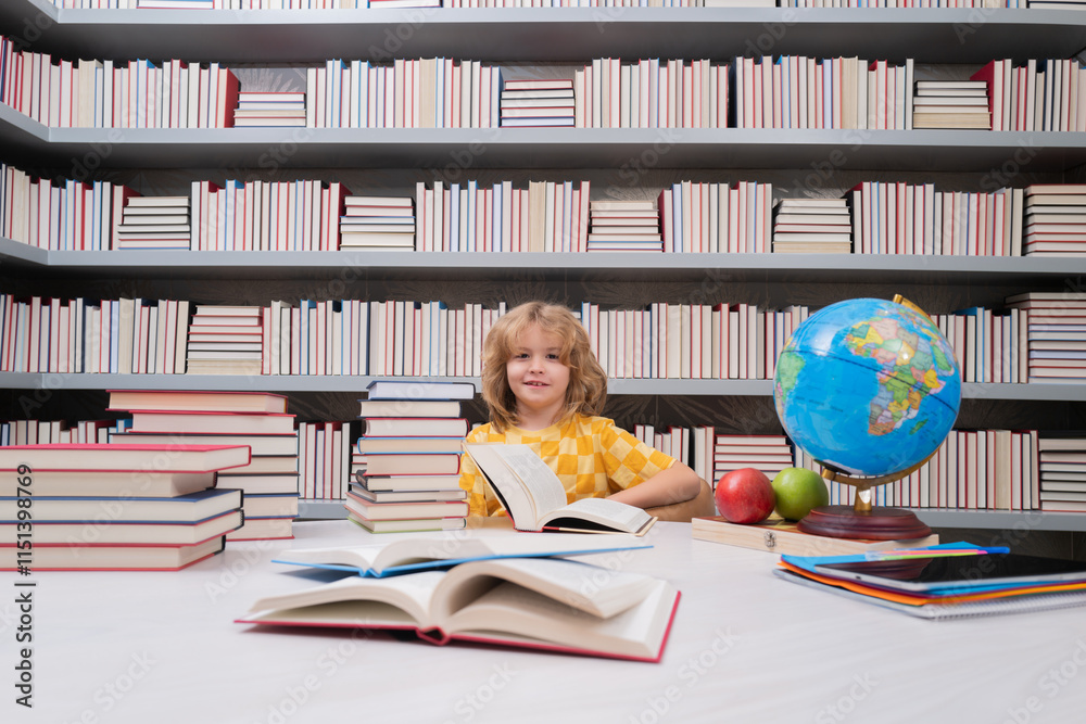 Poster school and students in classroom. education kids. child pupil student in the school class. studying 
