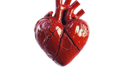 Broken Heart, isolated on transparent background