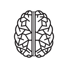 Human brain icon vector