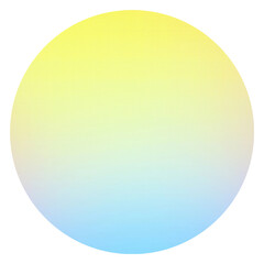 PNG yellow aura gradient  Instagram highlight cover template, transparent background