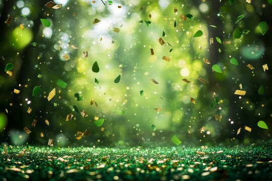 Green congratulations background