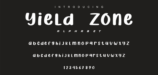 Playful cartoon Font, funky typeface for joyful brings life designs like children's artwork, birthday invitations, playful branding, and carnival typography. Vector typeset