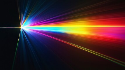 Vibrant Rainbow Streaks of Light Effect
