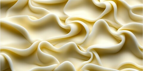 Obraz premium Creamy Swirls Abstract Food Background Texture Design