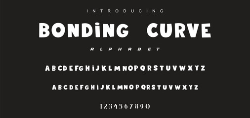 Playful cartoon Font, funky typeface for joyful brings life designs like children's artwork, birthday invitations, playful branding, and carnival typography. Vector typeset