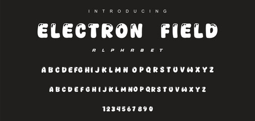 Playful cartoon Font, funky typeface for joyful brings life designs like children's artwork, birthday invitations, playful branding, and carnival typography. Vector typeset
