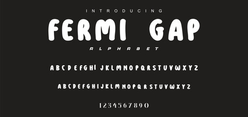 Playful cartoon Font, funky typeface for joyful brings life designs like children's artwork, birthday invitations, playful branding, and carnival typography. Vector typeset