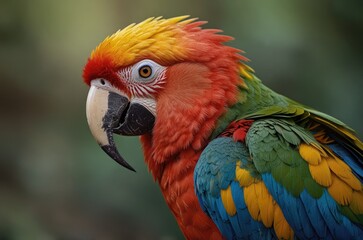 Fototapeta premium red and yellow macaw