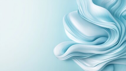 Abstract Blue Swirling Waves Background Design