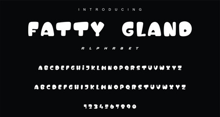 Playful cartoon Font, funky typeface for joyful brings life designs like children's artwork, birthday invitations, playful branding, and carnival.