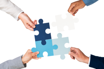 Png Hands holding puzzle mockup business problem solving concept