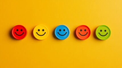 Smiley face button pin