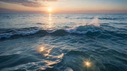 Stunning Landscape of the Tranquil Blue Sea and Clear Waters