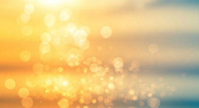 Shiny sun lights, abstract summer background and banner design.