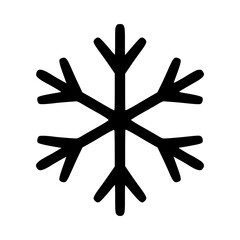 Hand drawn Christmas snowflake. Xmas snowflake isolated on a white background. Vector illustration
