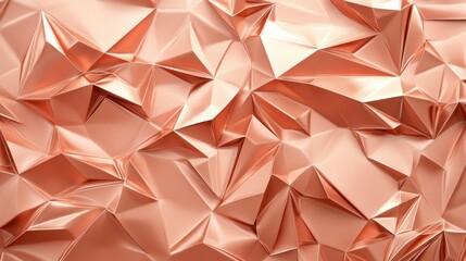 Abstract Rose Gold Geometric Texture: A Luxurious, Shiny, and Modern Design