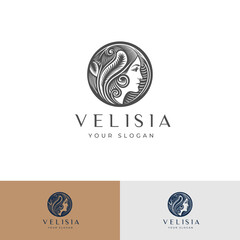 Aesthetic and Modern Beautician Logo Design Template | Fully Editable