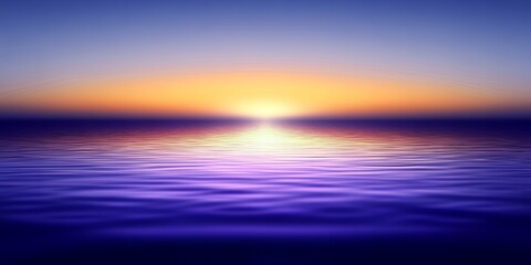 Obraz premium Serene Sunset Ocean Calm Water Colorful Sky Tranquil Nature