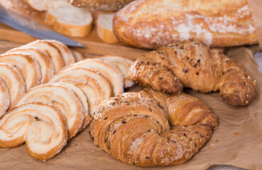 Fried Palmier laid out on counter