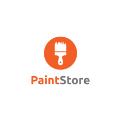 Paint Store Logo Simple Modern
