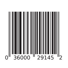 Barcode country black and white