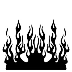 Illustration of a flame on black vector