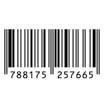 Illustration of barcode design black and white