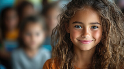 Obraz premium Children Learning in a Modern Classroom