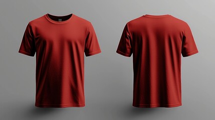 a Red Shirt Mock up