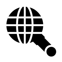 Icon Search Explore With Style Glyph